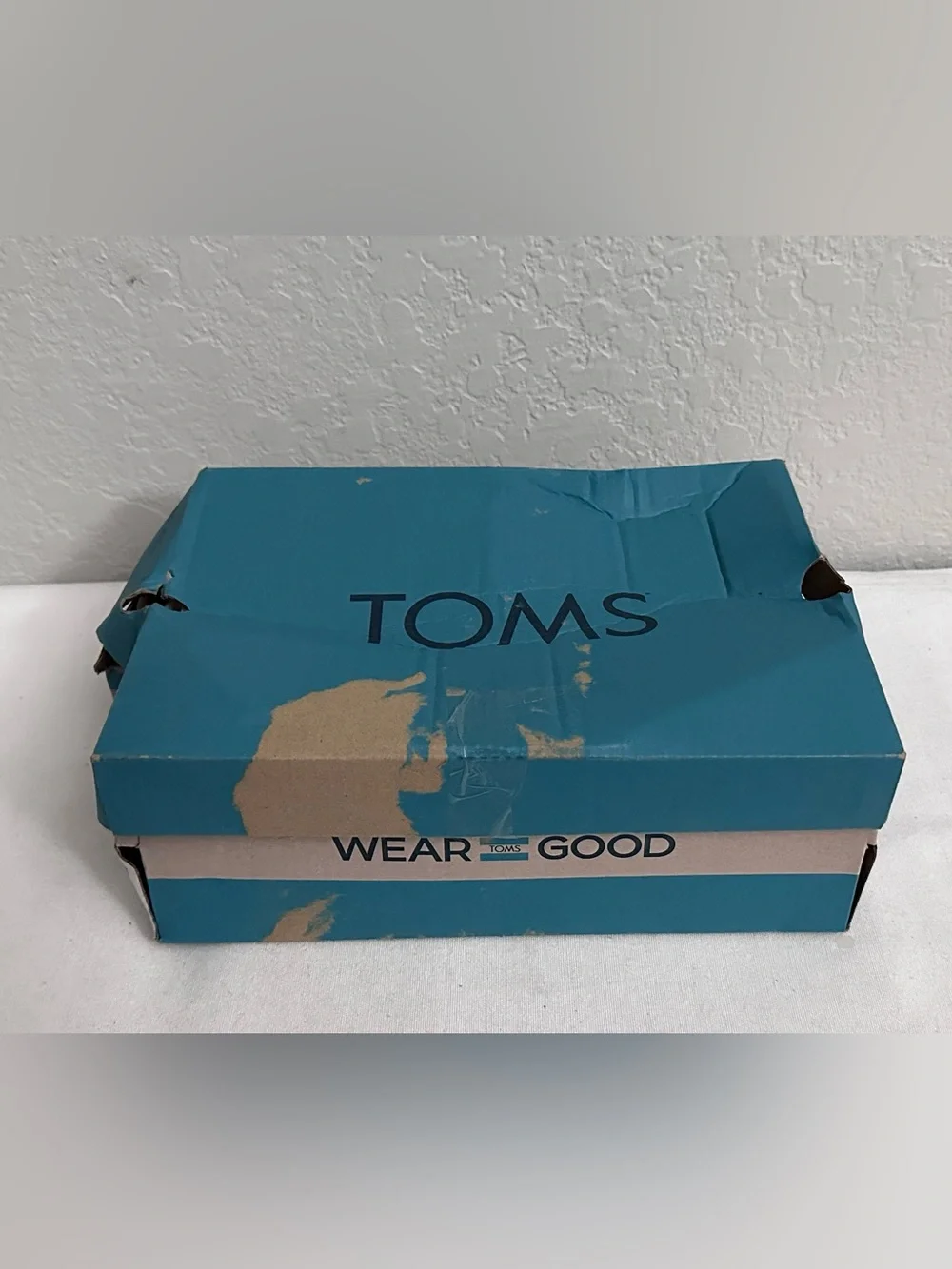 Toms Milan Shoes Closed Toe Heel Natural Geo Basket Size 5.5